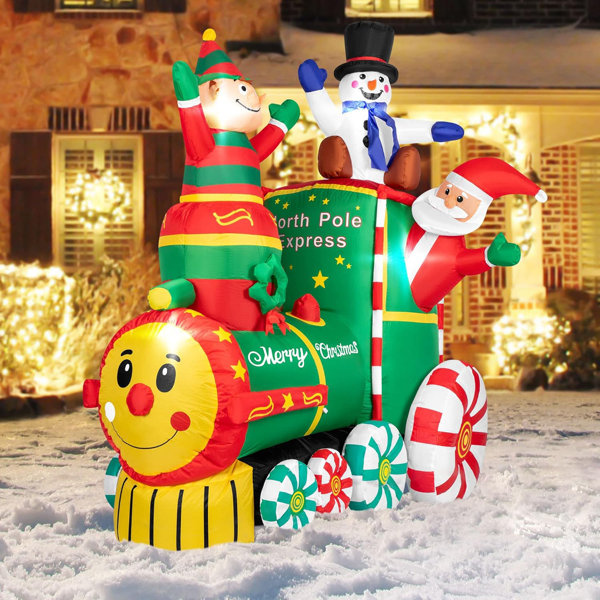 Santa Snowball Roll newest Inflatable 6ft